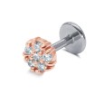 Round CZ Tragus Piercing TRP-2426